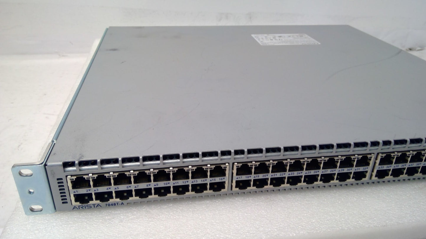 Arista DCS-7048T-A 48x RJ45 Gigabit Data Center Switch 2x PSU/cable