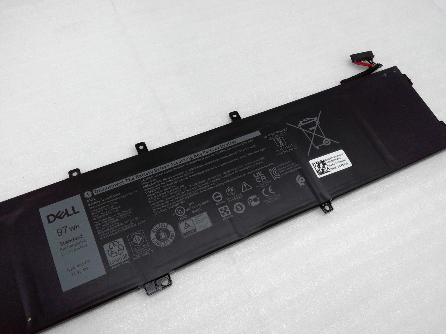 Genuin 97Wh 4K1VM 9TM7D NCC3D V0GMT W62W6 Battery For Dell G7 17 7700 Series