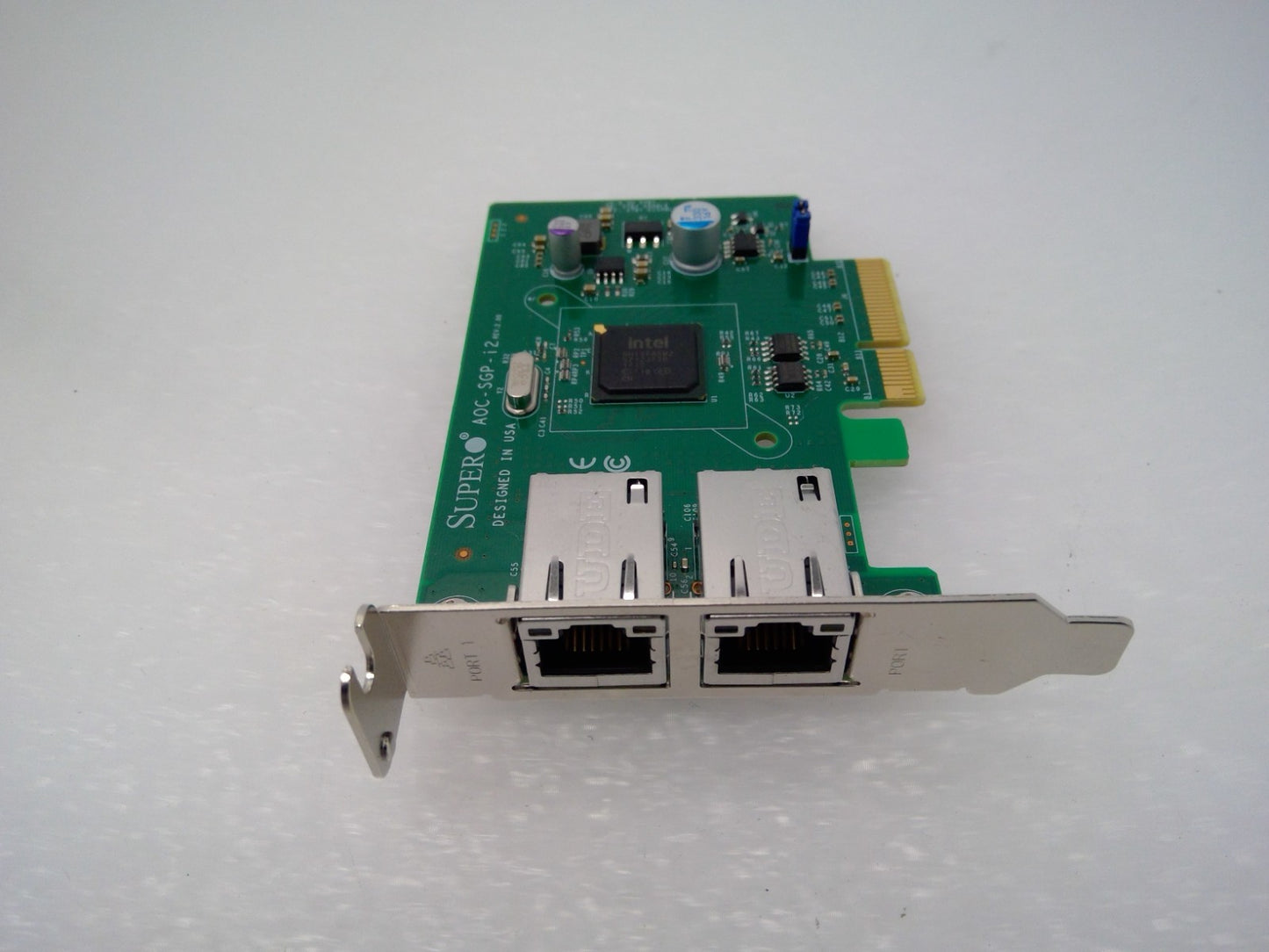 Supermicro AOC-SGP-i2 i350-AM2 1GbE RJ45 Gigabit Intel 82576 PCIe Network Card