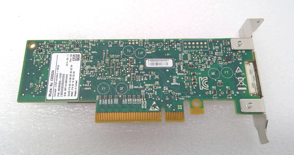 Dell Mellanox MCX353A-FCBT CONNECTX-3 VPI 40GbE 56Gb/s FDR 1Port InfiniBand Card