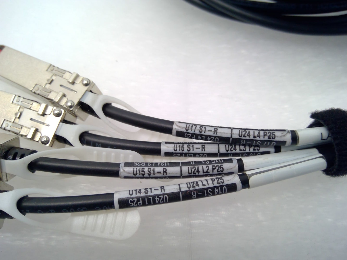 Amphenol 10114734-3030LF QSFP+ to 4x SFP+ Breakout Cable 3m 28AWG 40G-10G