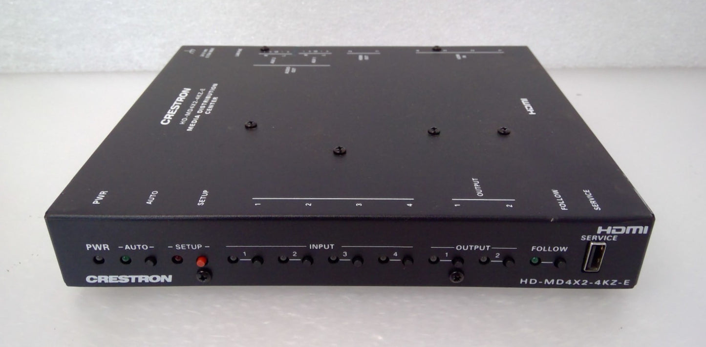 Crestron HD-MD4X2-4KZ-E 4X1 4K60 4:4:4 HDR AV Switcher M201946001 - NO AC