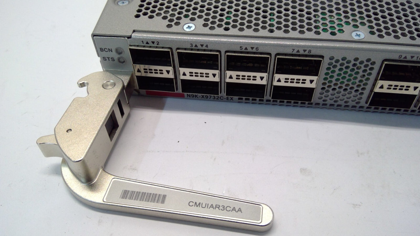 Cisco N9K-X9732C-EX 32-Port 100G QSFP28 Nexus 9500 Module Mount Bracket Damaged#