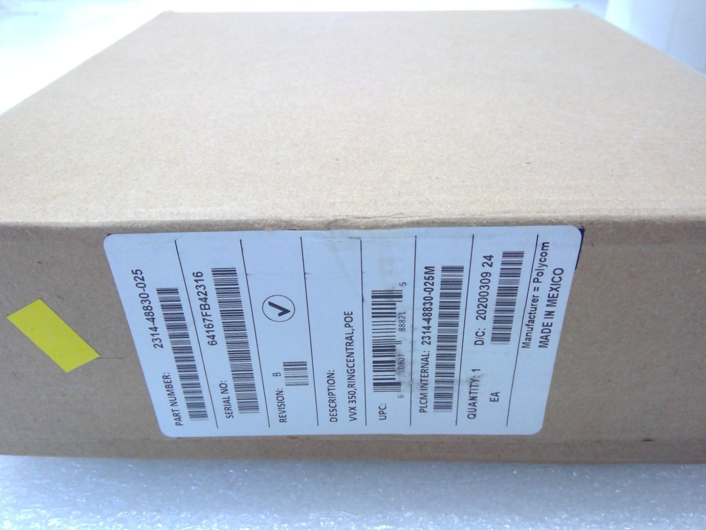 NEW Poly VVX 350 RingCentral 6 Line Desktop Business IP Phone 2314-48830-025