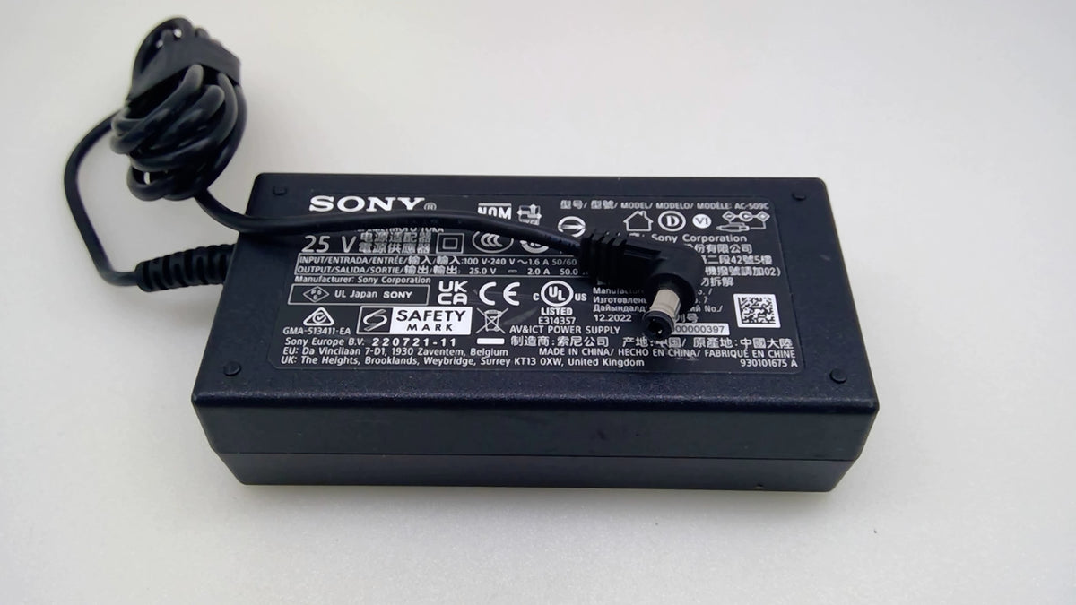 Genuine Sony AC-509C 25V 2A 50W Power Adapter for HT-S2000 Soundbar