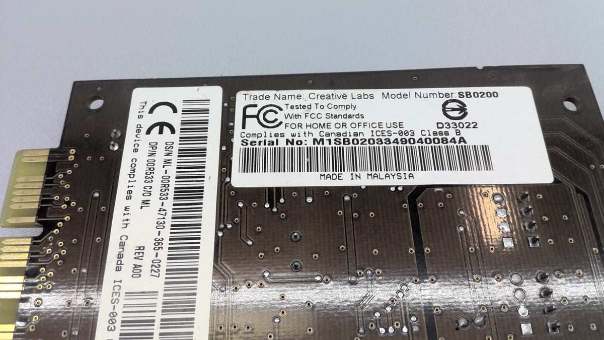 Creative Labs SB0200 Sound Blaster LiveSOUD PCI 5.1 Surround Sound Audio Card