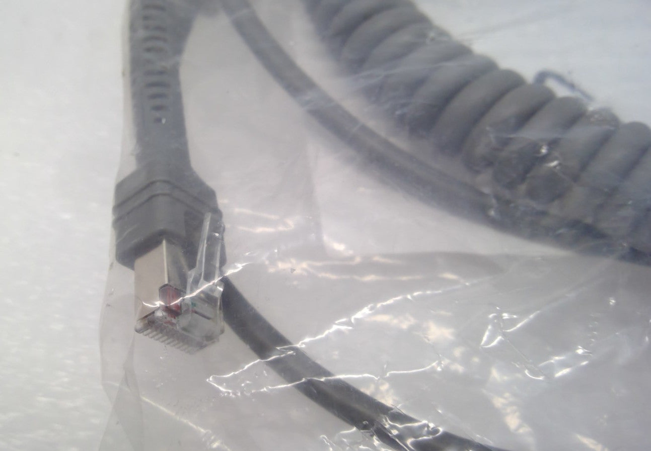 NEW Zebra CBA-U74-C12-ZAR Powered USB Cable 12V 12FT(3.7M) COILED Shielded POS