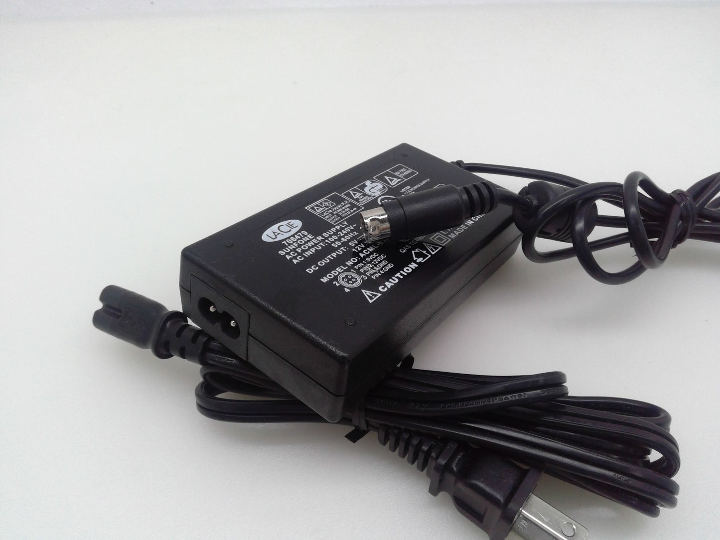 LACIE 706479 SUNFONE ACML-51 4-Pin AC Adapter For Charger Power Supply Cord