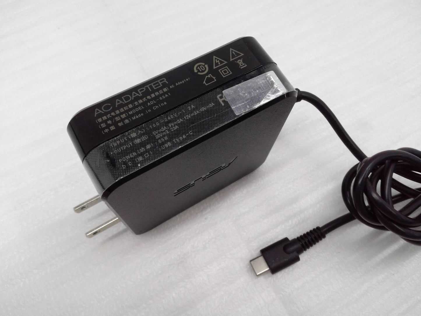 ASUS 20V 65W USB Type-C AC Adapter Charger Asus ZenBook 3 ADL-65A1 Power Supply