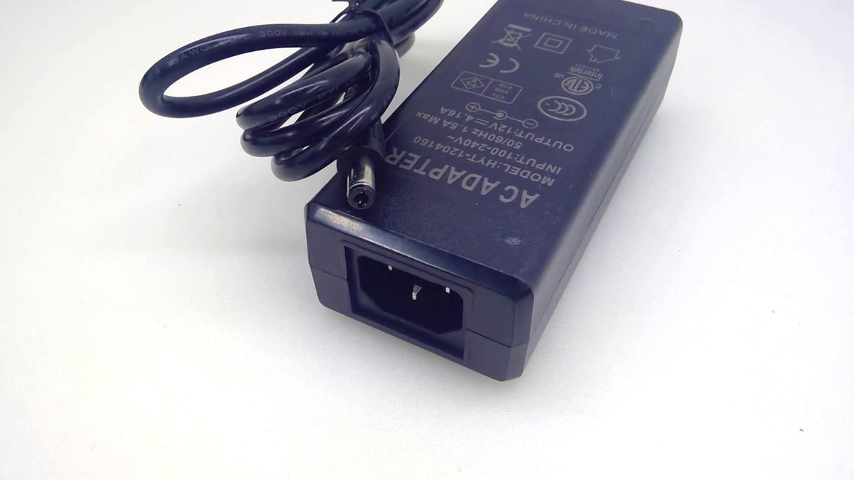 HYT-1204160 50W 12V 4.16A AC/DC Power Supply Adapter Charger w/AC Cord