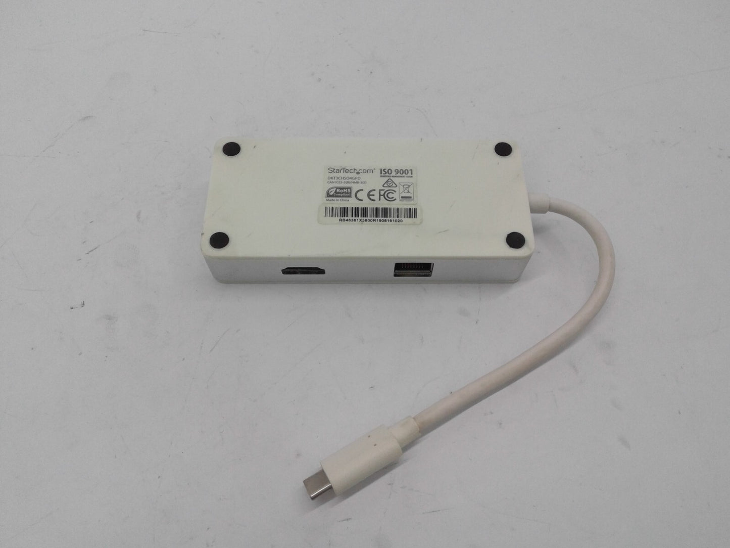 StarTech.com USB C Multiport Adapter DKT3CHSD4GPD Dock to HDMI SD(UHS) USB 3.0