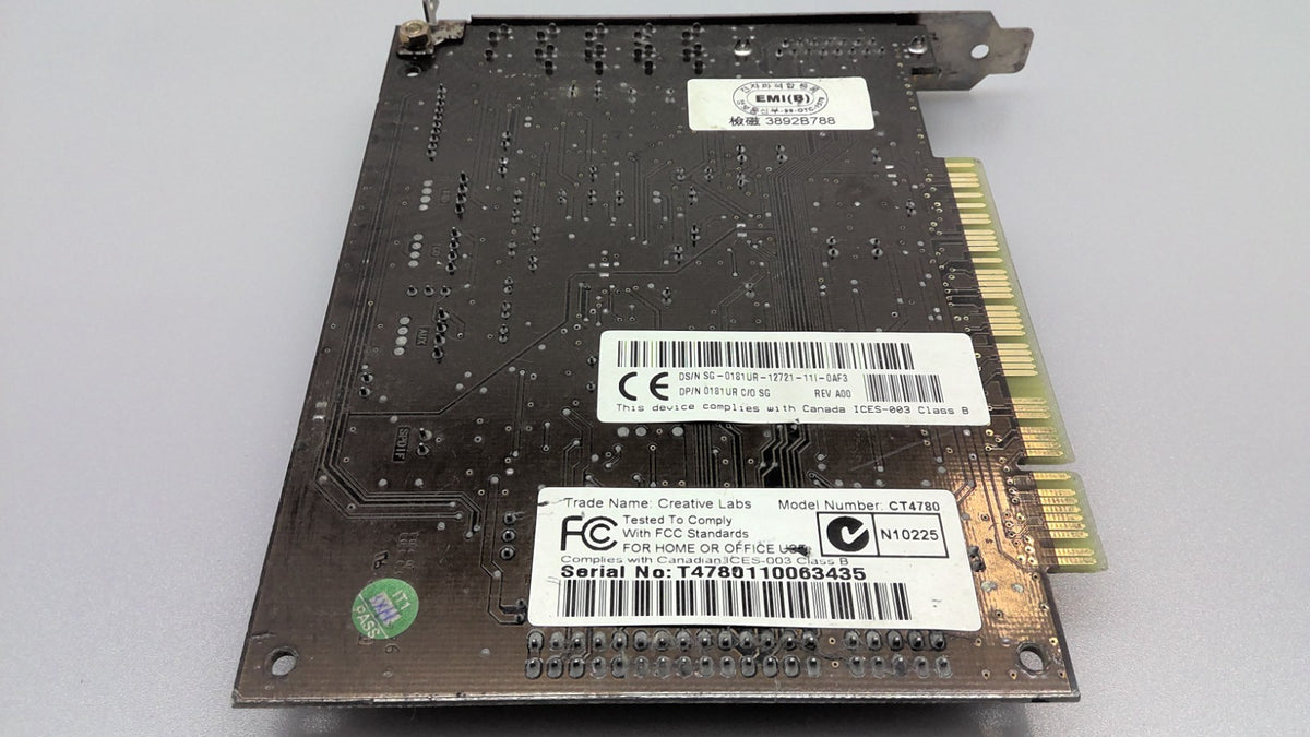 Genuine Creative Labs CT4780 Sound Blaster Live! Dell 0181UR PCI Sound Card
