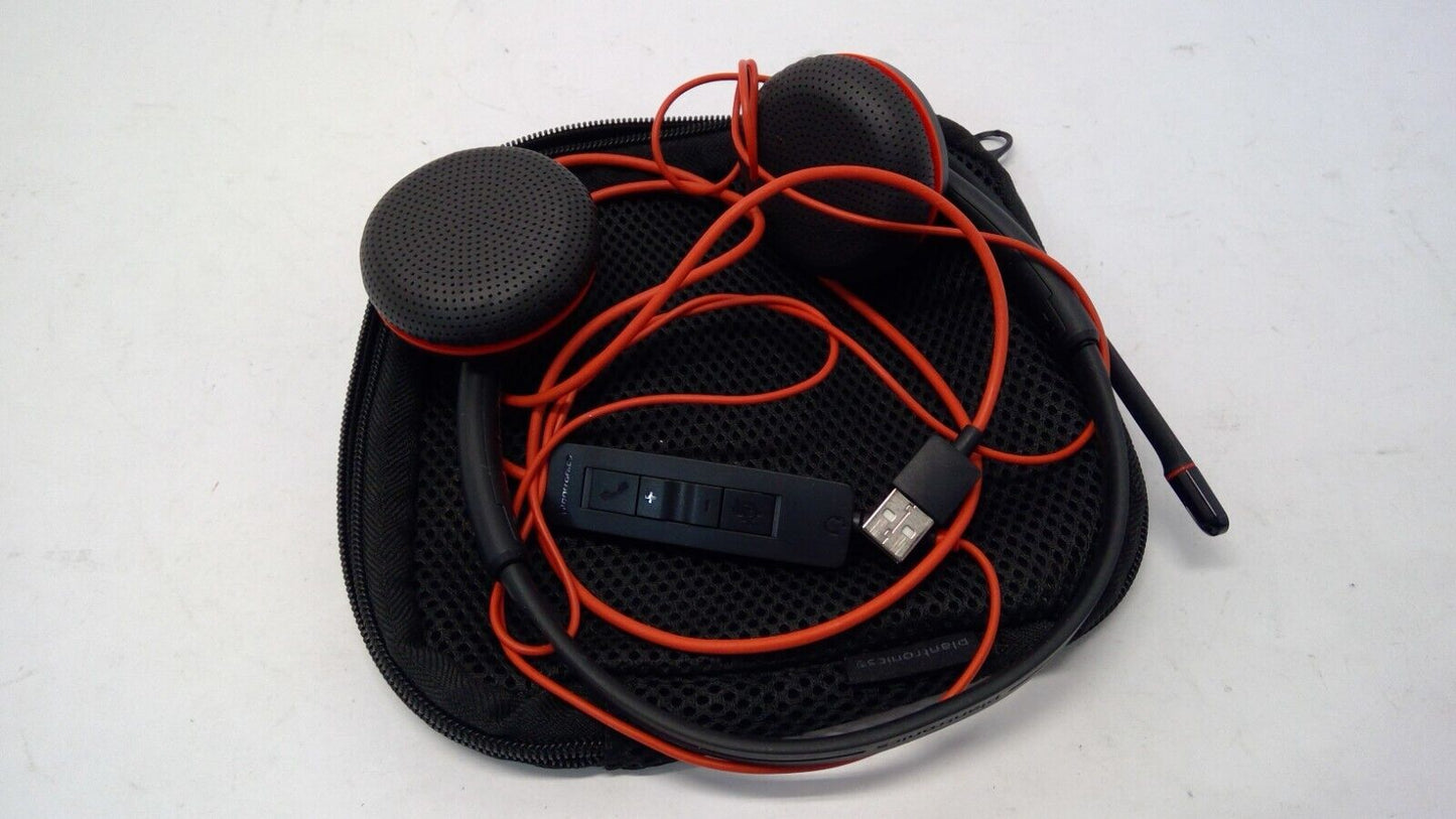 Plantronics Blackwire 300 DA Stereo USB, 3.5mm Headset with soft case