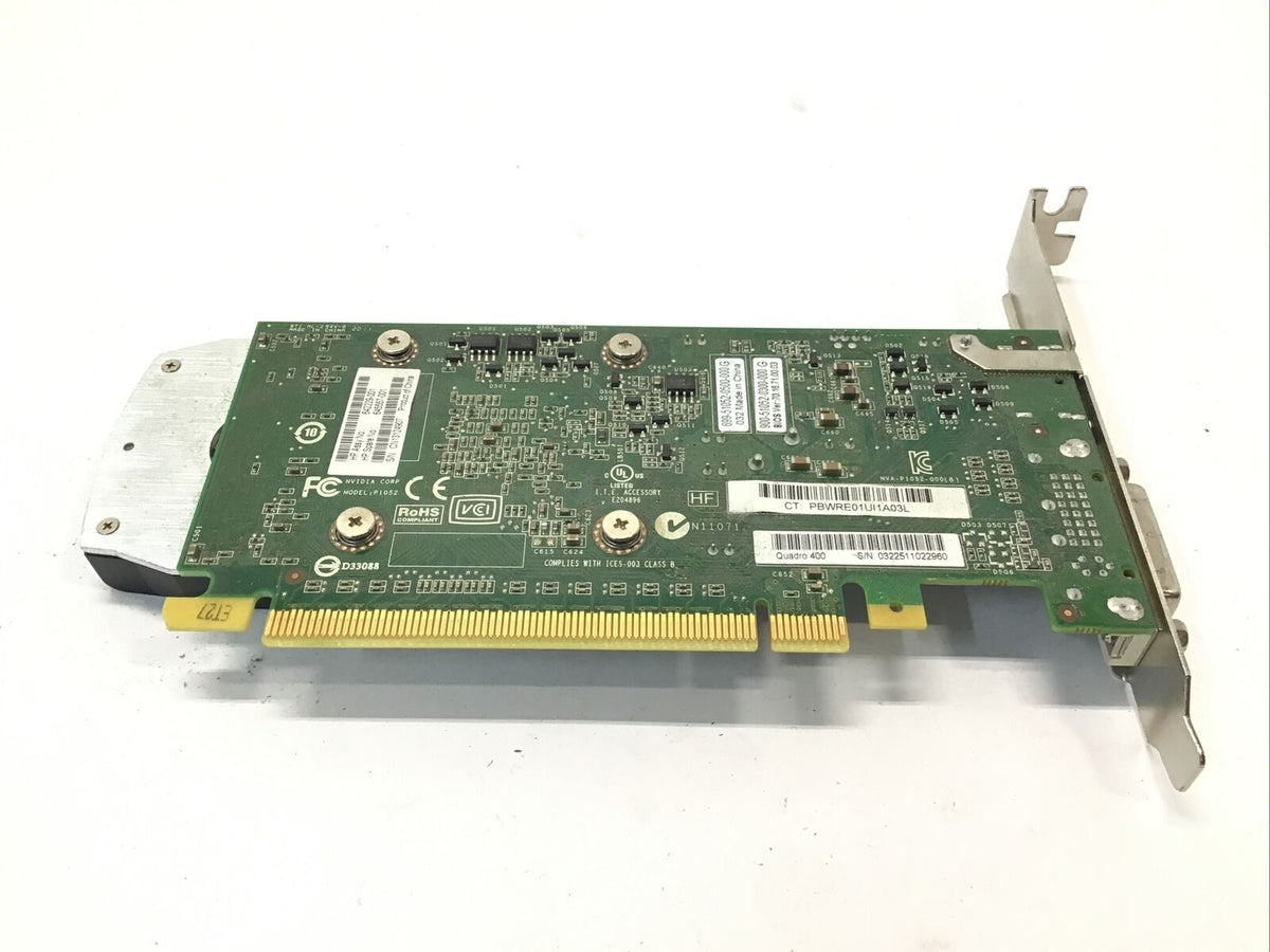 HP NVIDIA Quadro 400 512 MB GDDR3 DVI Display Port Graphics Card Quadro 400