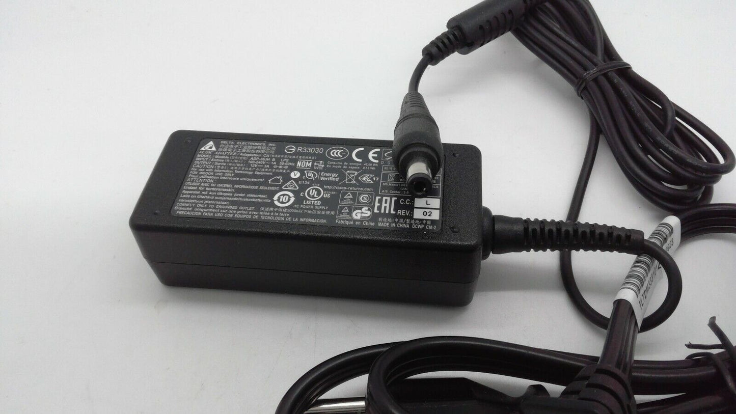 OEM Delta AC/DC Power Supply Adapter with Power Cord ADP-36JH B 12V 3A 36W A18