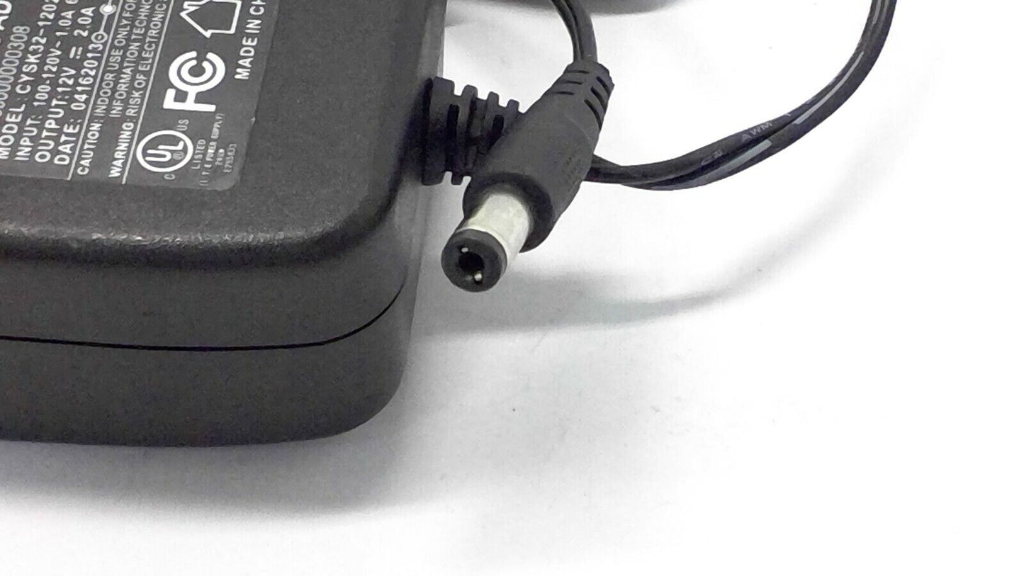 12V 2.0A AC-DC Power Supply Adapter Charger 2000 mA 5.5*2.1mm CYSK32-120200