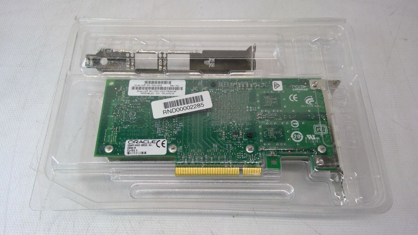 ORACLE Intel 7051223 Dual Port 10GB E69818 PCI-E Network Card