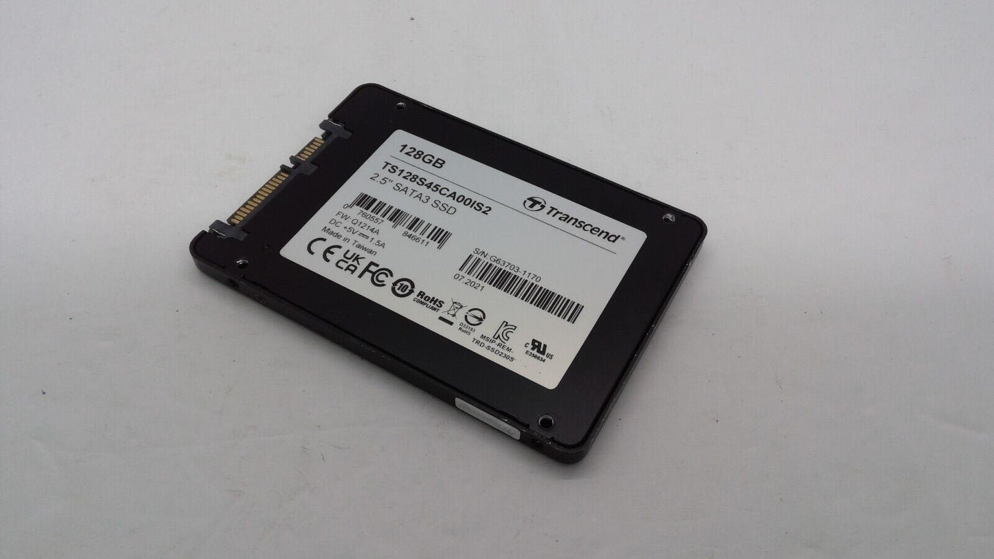 Transcend 2.5" 128GB SATA3 Solid State Hard Drive TS128S45CA00IS2