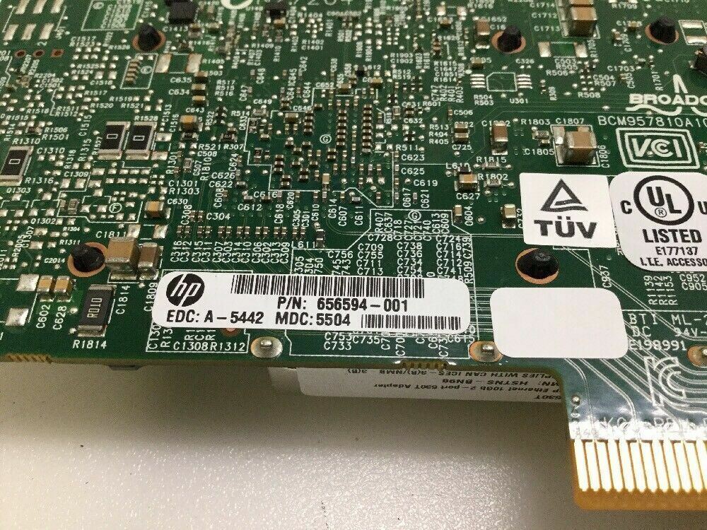 HP 10Gb 2 Port Ethernet RJ-45 530T Network Server Adapter Card PCIe
