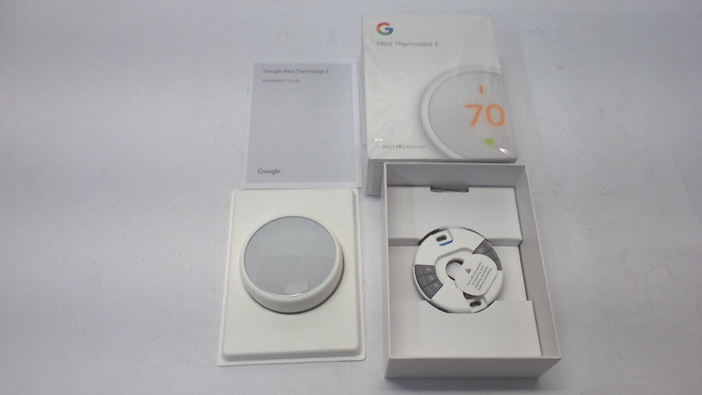Google Nest Thermostat E Pro Edition White A0063 Open Box