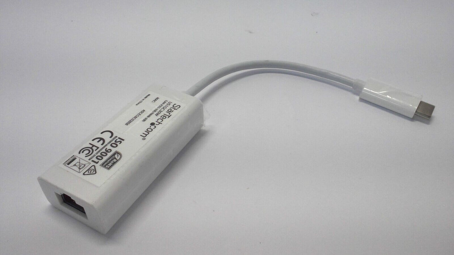 Startech USB-C to Gigabit Network Adapter US1GC30W USB White