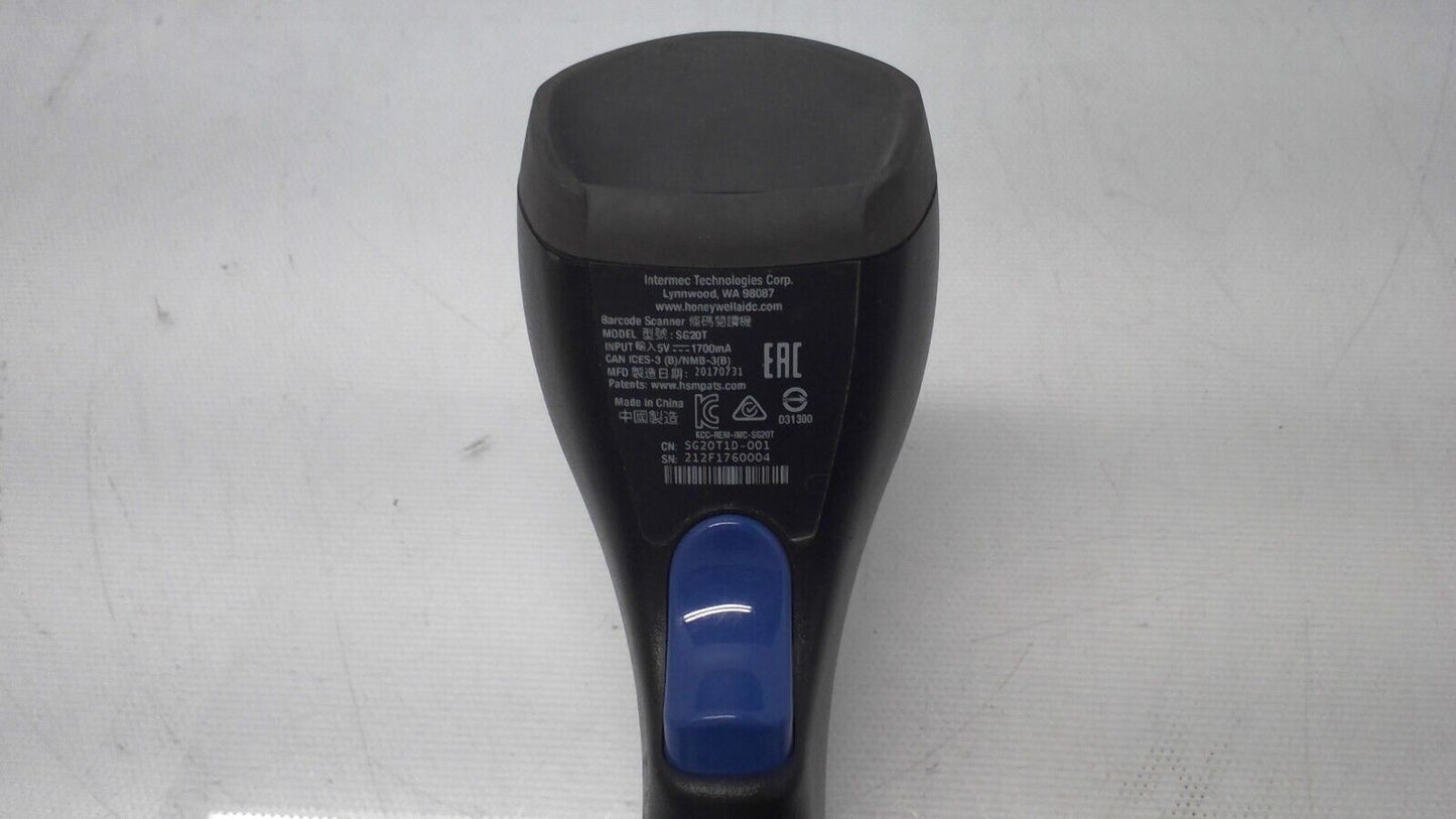 INTERMEC BARCODE SCANNER SG20T HAND HELD USB CABLE
