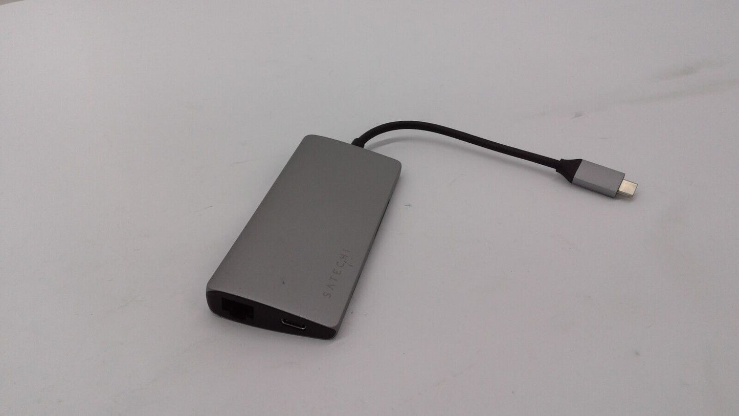 SATECHI USB-C Hub Multiport Adapter V2 - 4K HDMI in Space Gray