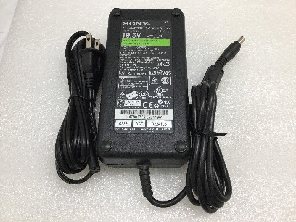 Original Sony VAIO Notebook AC Adapter 120W 19.5V 6.15A ADP-120MB PCGA-AC19V7