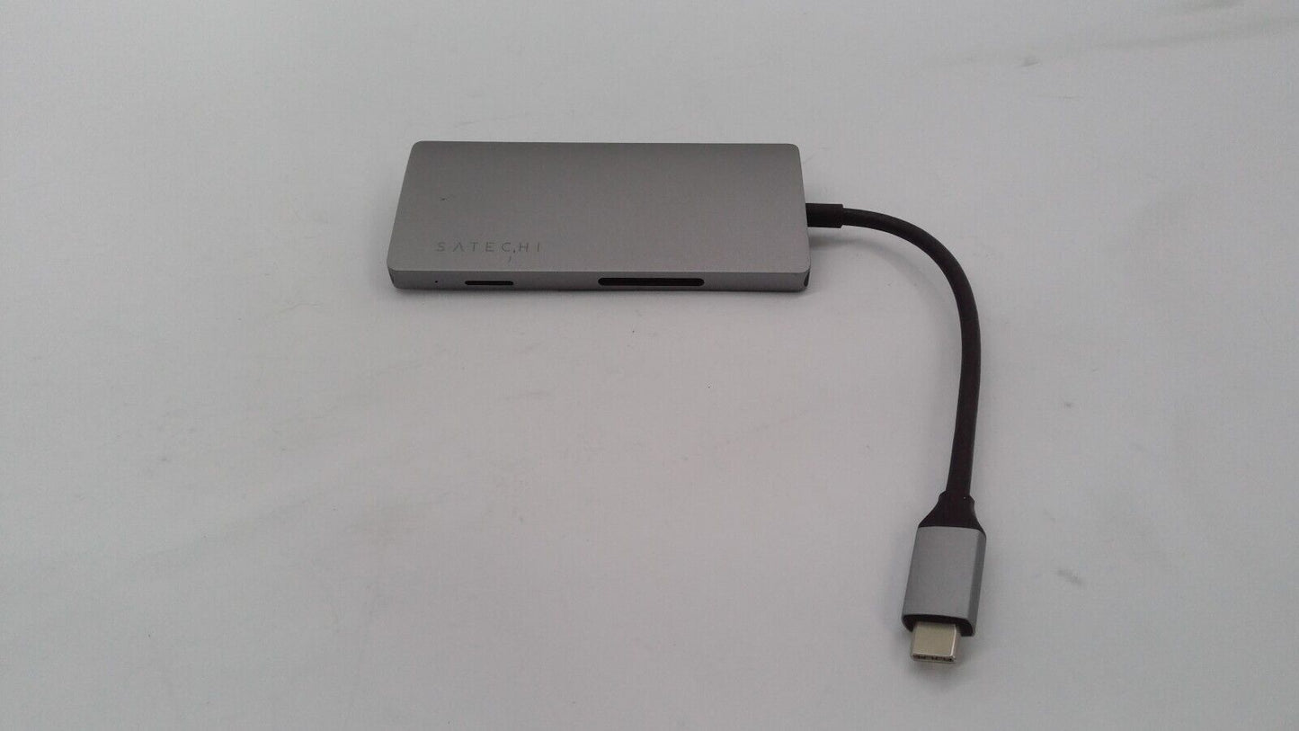 SATECHI USB-C Hub Multiport Adapter V2 - 4K HDMI in Space Gray