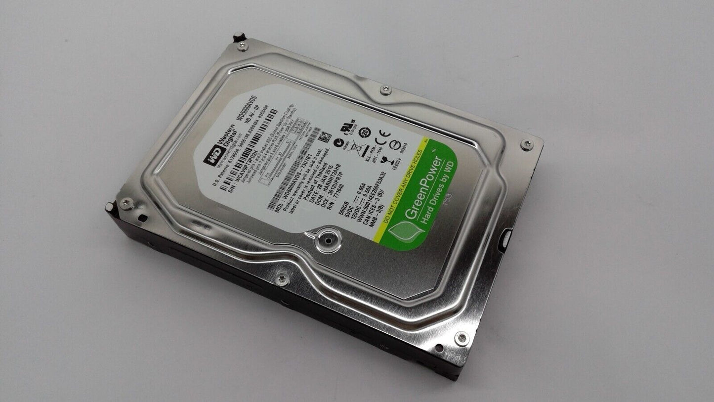 Western Digital AV-GP 500GB Internal 3.5" WD5000AVDS Hard Drive