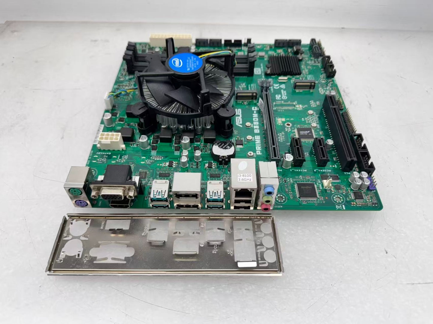 ASUS PRIME B360M-C Motherboard With Intel Core i3-8100@3.6GHz/HeatSink
