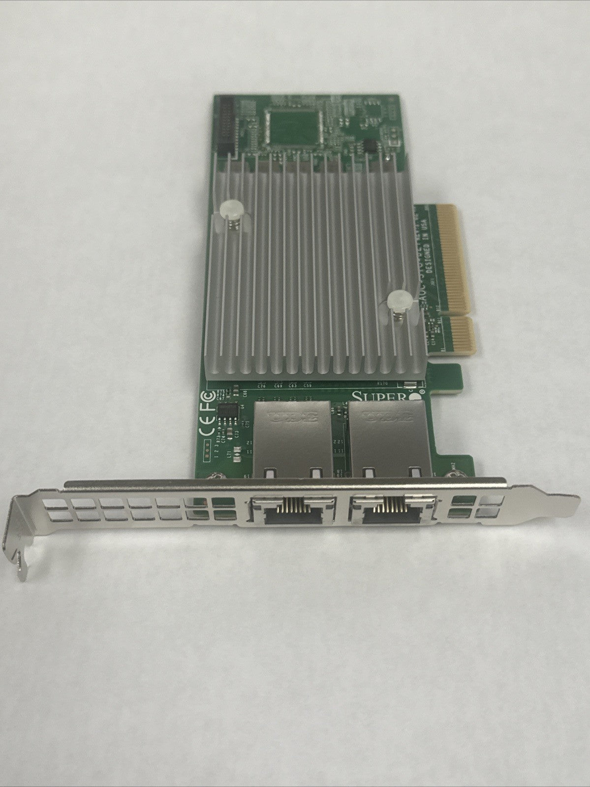 Supermicro AOC-STG-b2T Dual Port 10GbE RJ45 10GBase-T NIC Broadcom 57416 PCIe