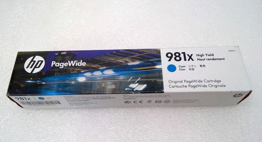 NEW Genuine HP 981X (L0R11A) Cyan High-Yield Original Ink Cartridge