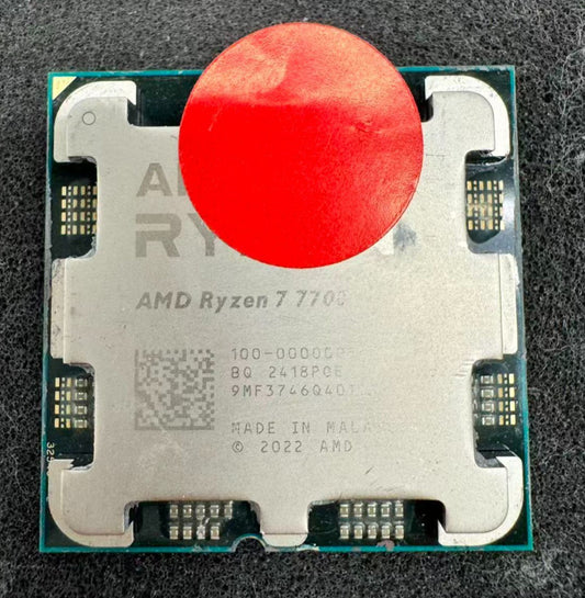 For Part AMD Ryzen 7 7700 CPU Processor (3.8GHz, 8 Cores,16 Threads,Socket AM5)