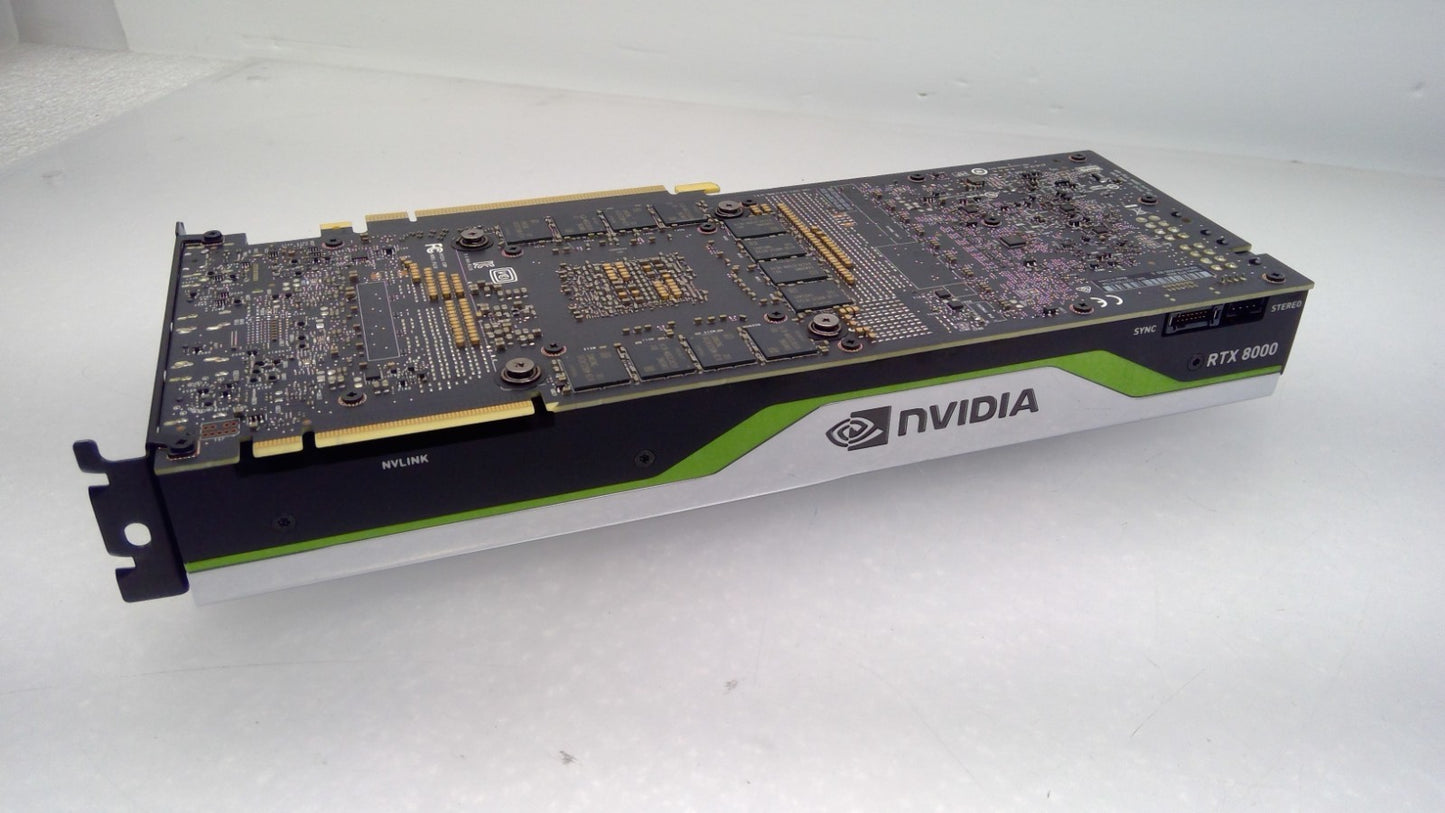 NVIDIA Quadro RTX 8000 48GB GDDR6 Graphics Card 699-5G150-0500-302 Tested