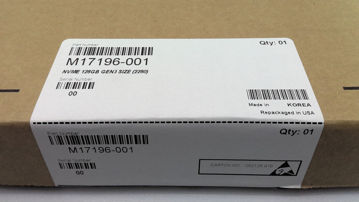 New Samsung PM991a 128GB NVMe M.2 Gen3 size 2280 SSD MZ-VLQ128B M17196-001