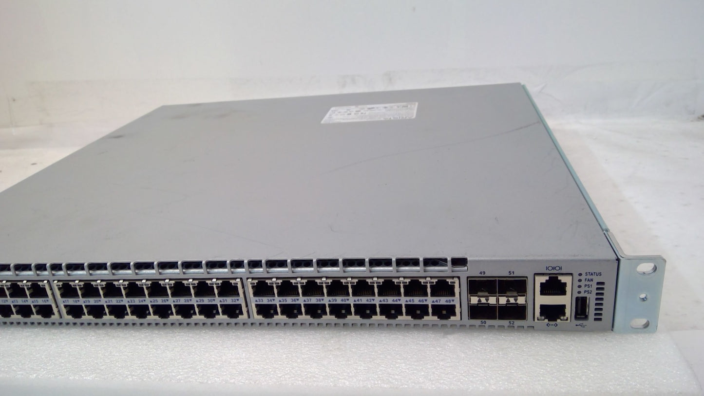 Arista DCS-7048T-A 48x RJ45 Gigabit Data Center Switch 2x PSU/cable