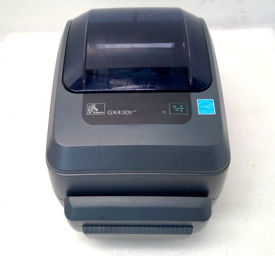 Zebra GX430T Thermal Barcode Label Printer 300 dpi Adjustable black line sensor