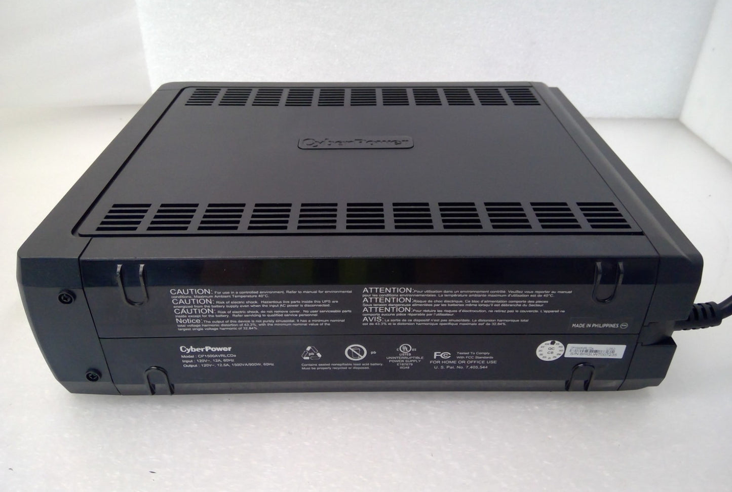 cyberpower CP1500AVRLCDa backup 1500va AVR tested ups