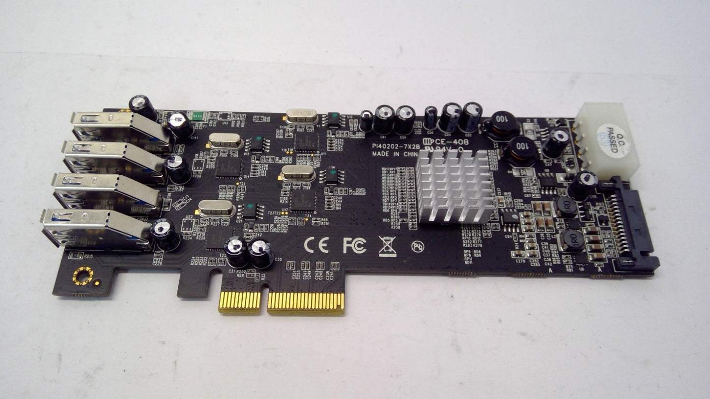 StarTech PEXUSB3S44V PI40202-7X2B IE-N54-1840-00-02361 5Gbps USB 3.0 NO Bracket