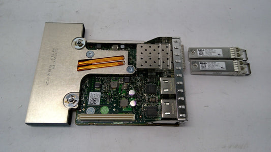Dell 0165T0 Broadcom 57800S Quad Port SFP+2x10GbE RJ45 NIC Daughter Card w/2 SFP