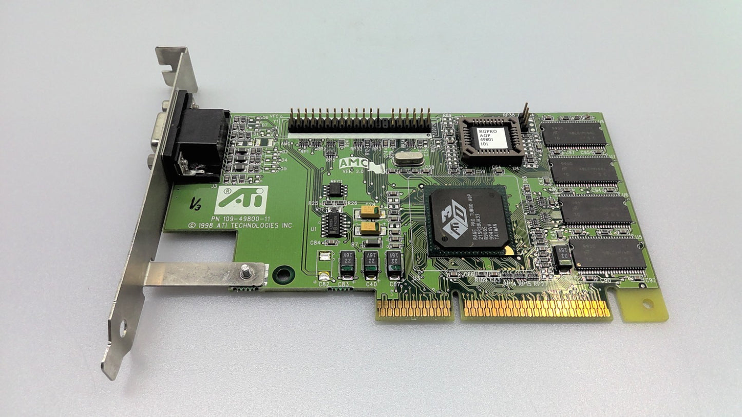 ATI Technologies 109-49800-11 4MB Rage Pro Turbo AGP Video Card 1024980210
