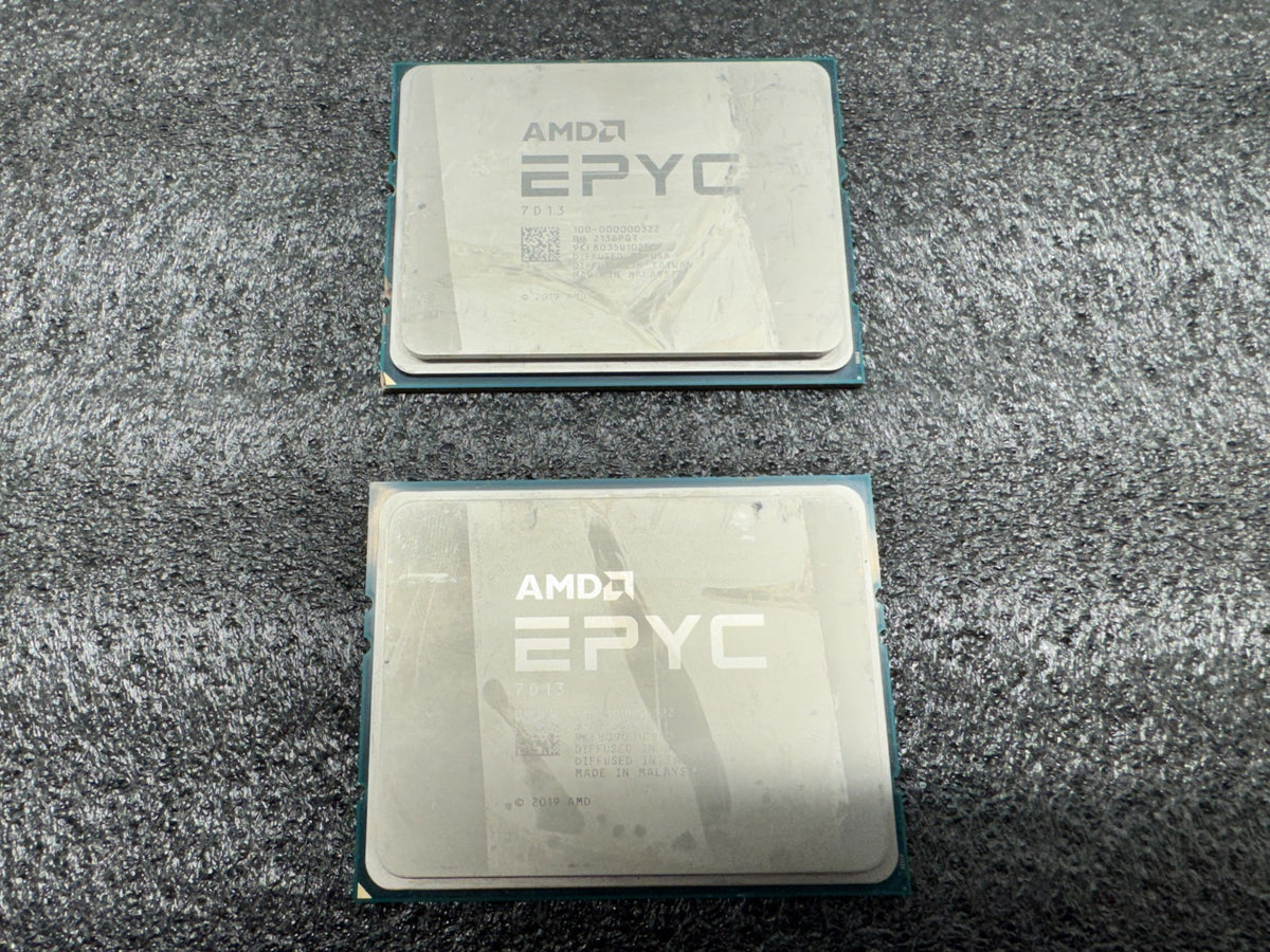 Lot of 2 AMD EPYC 7D13 3.2GHz 36-Cores 192MB Socket SP3 (100-000000322) * READ *
