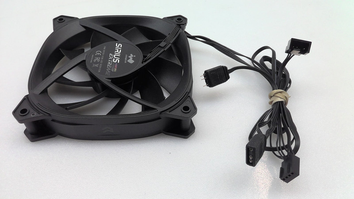 Lot of 3 IN WIN  Sirius ASE120 Extreme RGB Case Fans 120mm ARGB Controller Black