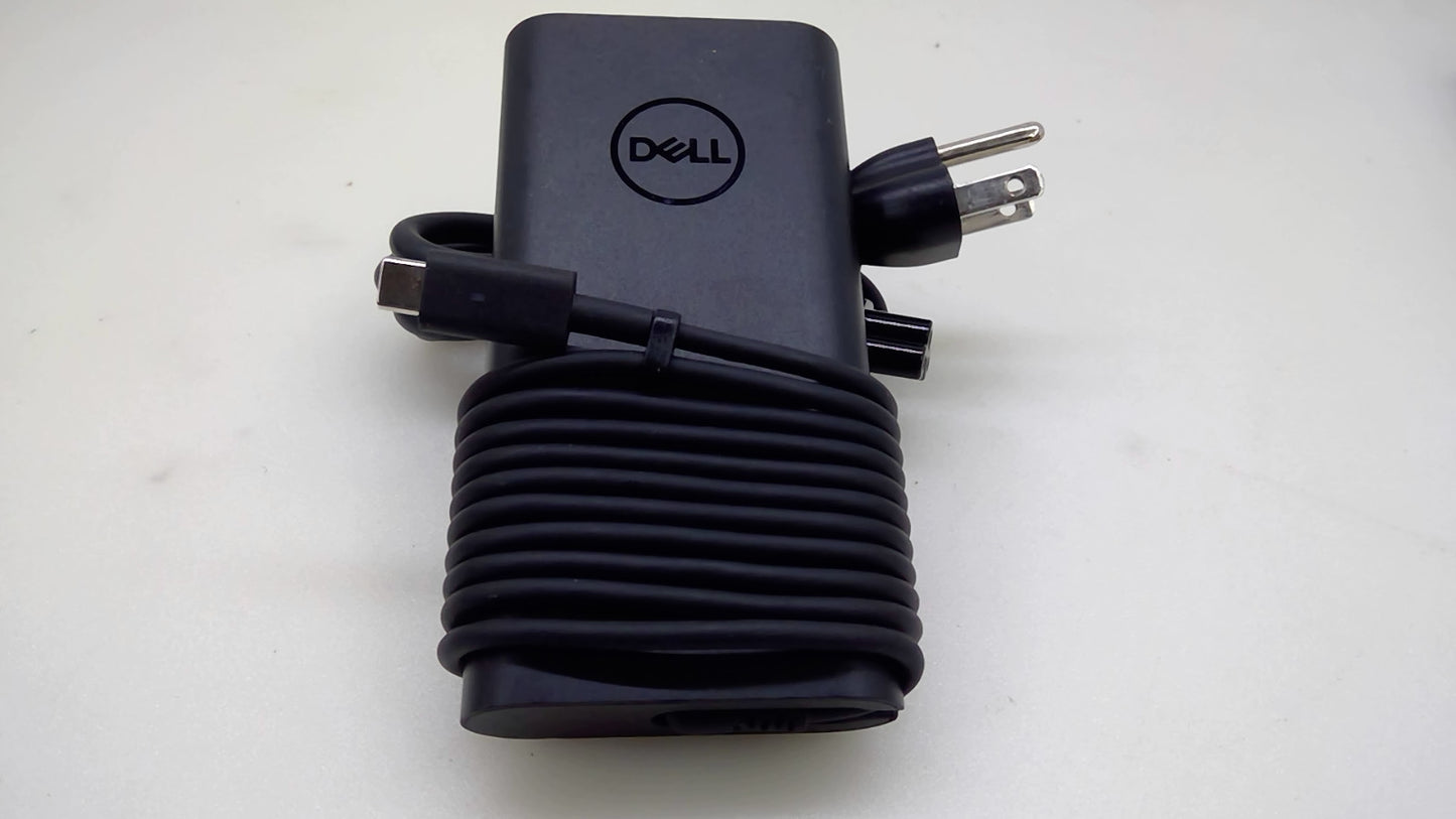 Genuine Dell 90W USB-C AC Adapter Laptop Charger w/ Power Cord OEM