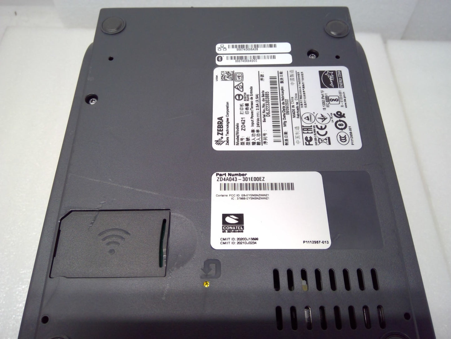 ZD4A043-301E00EZ  Zebra ZD421 300 dpi Thermal Transfer Desktop Printer