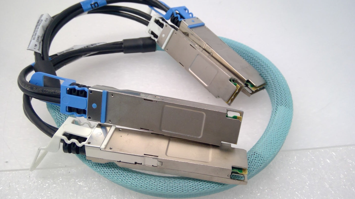 Amphenol 2X400G 2OSFP to 2X400G OSFP DAC Breakout Cable 1.1M 1029144