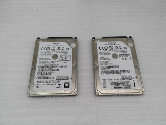 Lot of 2 Hitachi 640GB Internal 5400RPM 2.5" HTS547564A9E384 HDD : 5k750-640