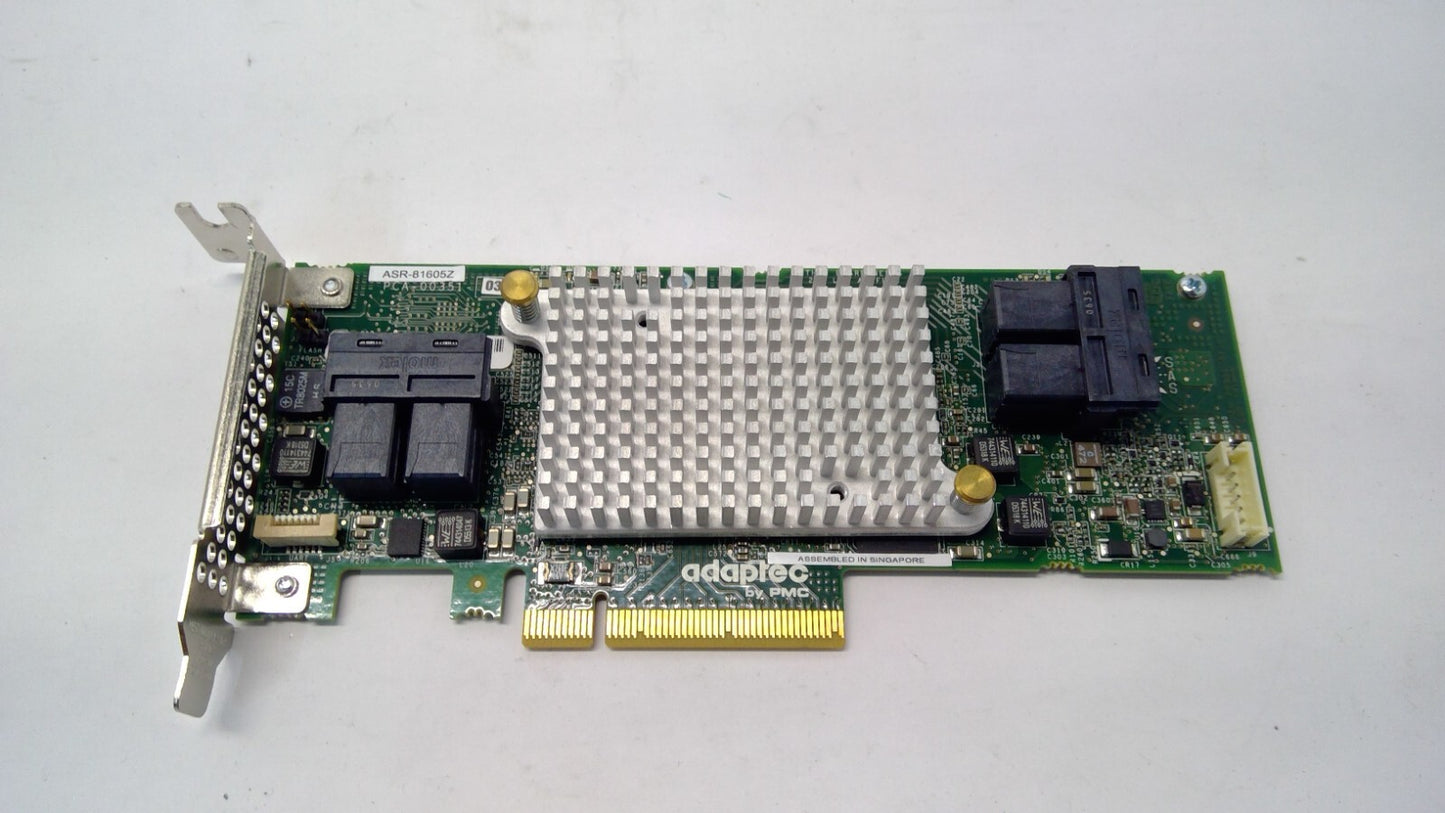Adaptec ASR-81605Z V2 16 Port PCIe 12Gb/s SAS Raid Controller Card - No Battery