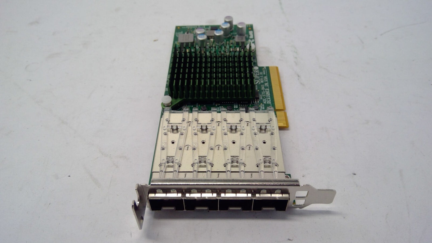 SuperMicro AOC-STG-B4S BCM57840S 4-Port 10GbE REV 1.01 SFP+ Ethernet Adapter Low